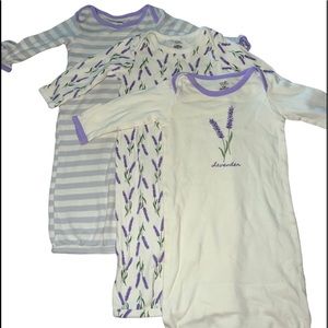 💛Baby Gown Bundle 💛 Lavender theme 0-6 month